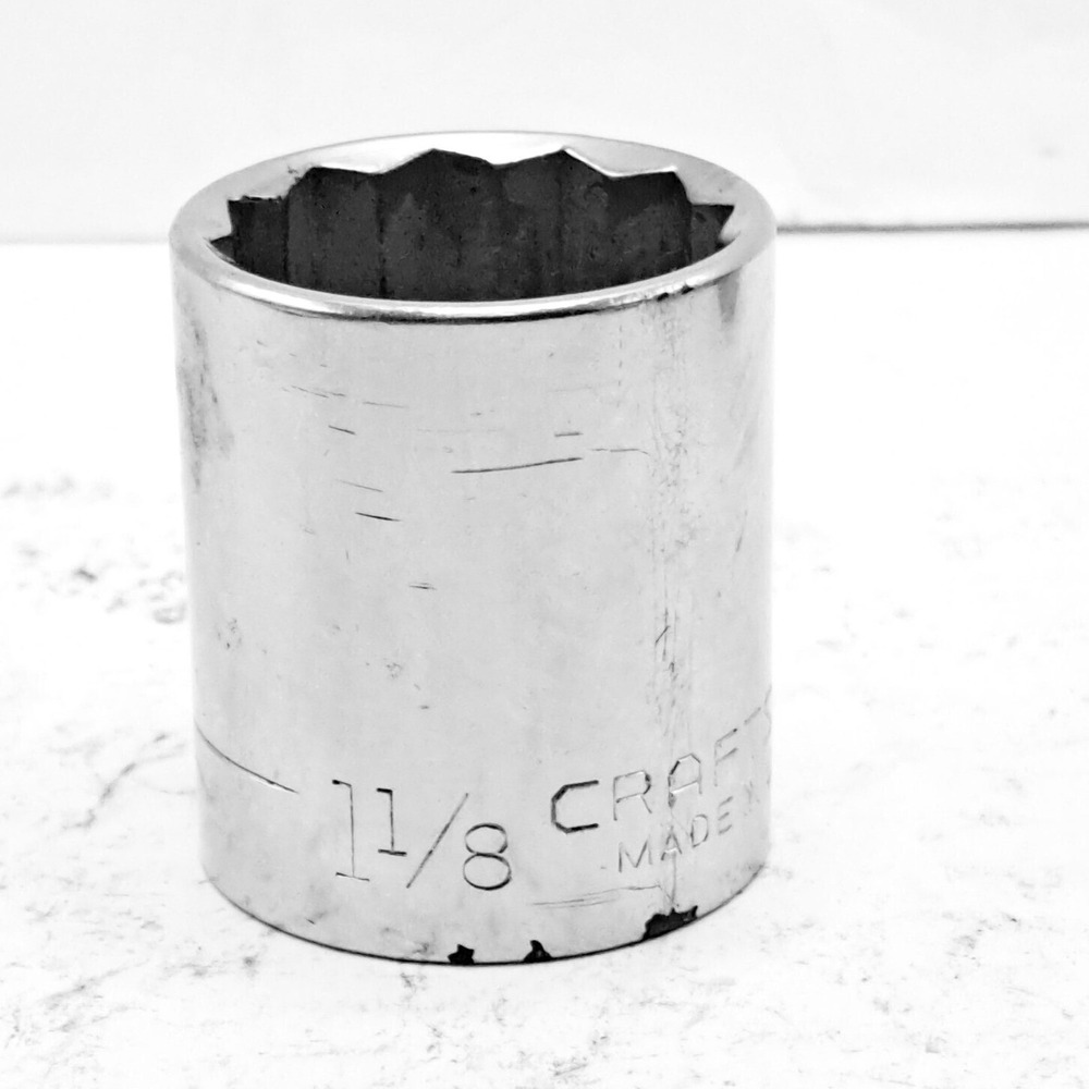 Craftsman Socket 1-1/8" SAE 12Point 1/2" Drive Vintage Standard Depth Tool 47516